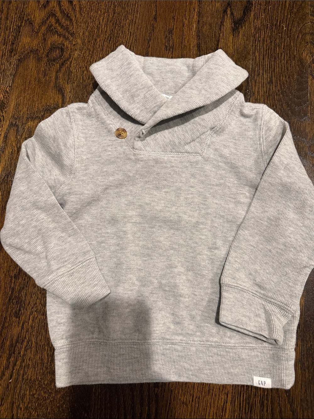 Baby gap 3T boy Light Gray Shawl Collar Sweater